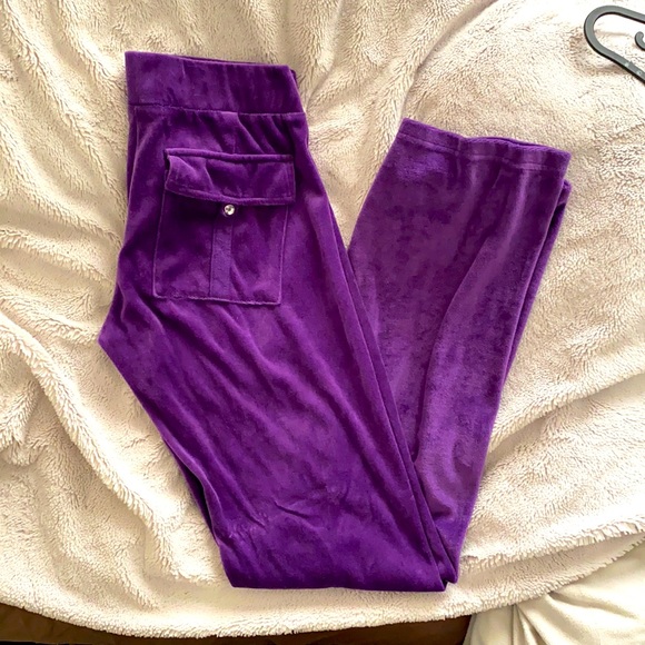 Velour tracksuit pants